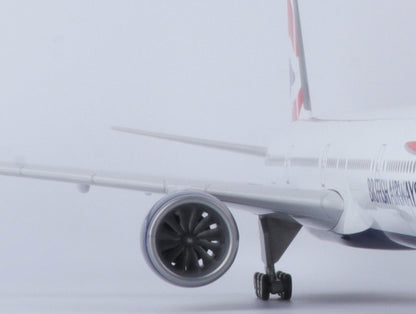 47CM 1:157 BRITISH AIRWAYS BOEING 777-300ER Airplane Landing Gears Resin Model