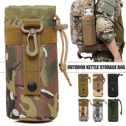 Outdoor Tactical Water Bottle Bag Pouch Travel Camping Hiking Fishing Bottle Bag