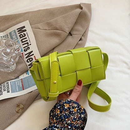 Leather Woven Bags Luxury Shoulder Bag Fashion Hand Bag Messenger bag for Women