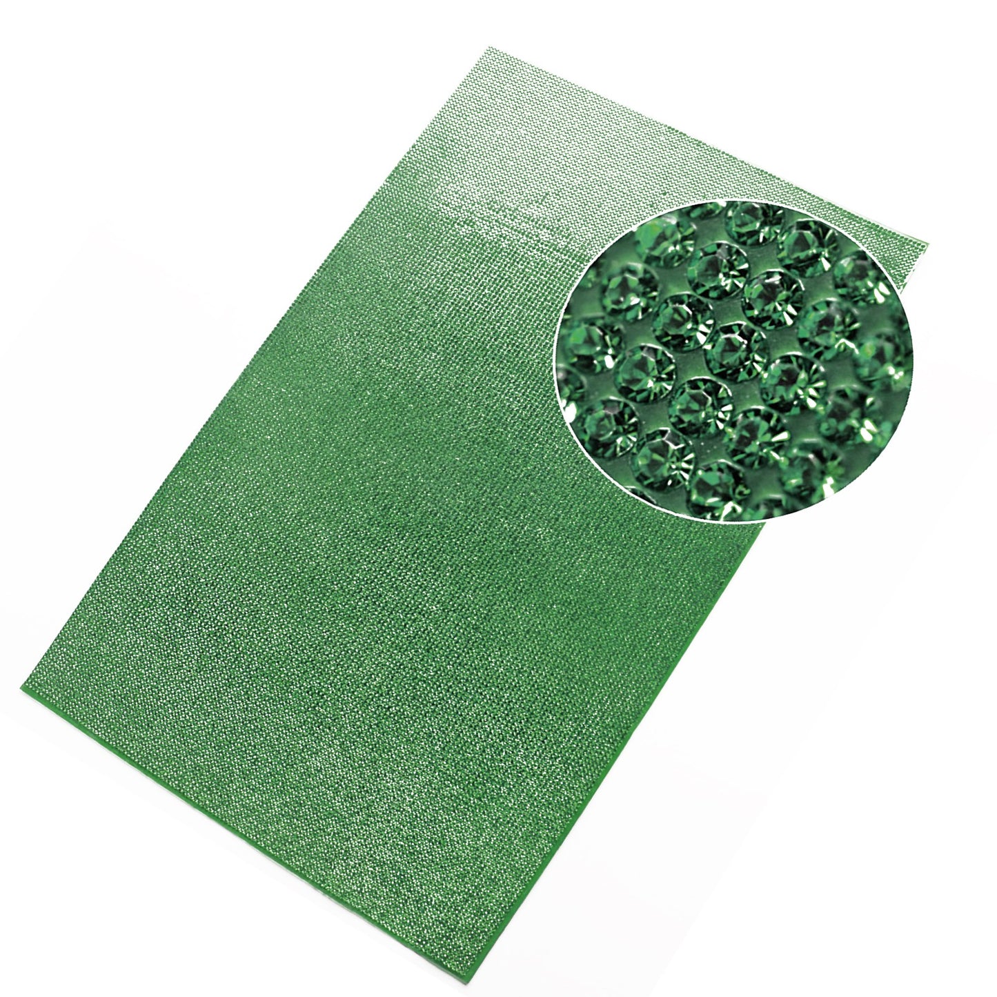 2mm Rhinestone Sticker Sheet Self Adhesive Bling Diamond Crystal Decals Green g