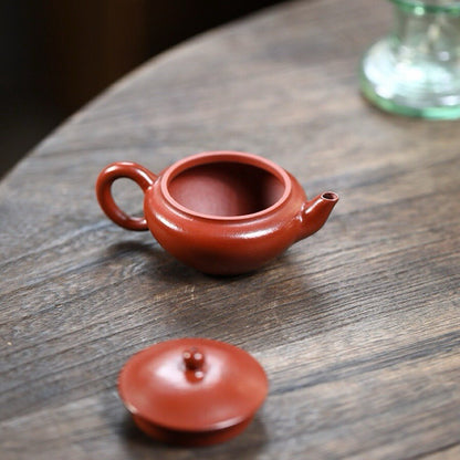 60cc Chinese Yixing Zisha Purple Clay Zhuni Handmade Small Bianying Mini Teapot