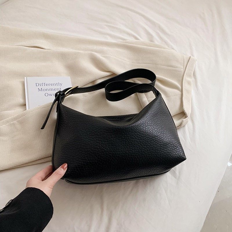 Silver Soft Hobo Bags Fashion Leather Handbags Purse Crossbody Bag 35*31*21*14CM