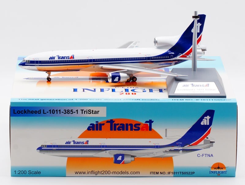 1:200 InFlight Air Transat Lockheed L-1011 TriStar Airplane Diecast Plane Model