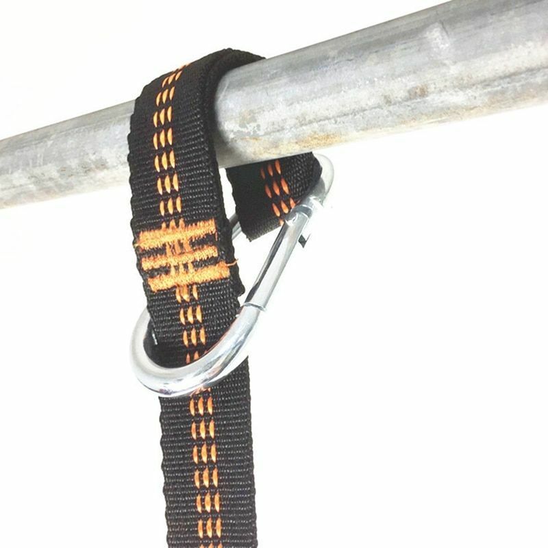 5-Step Rope Ladder Swing Carabiner Outdoor Tree Climbing Rescue Buckle Polyester