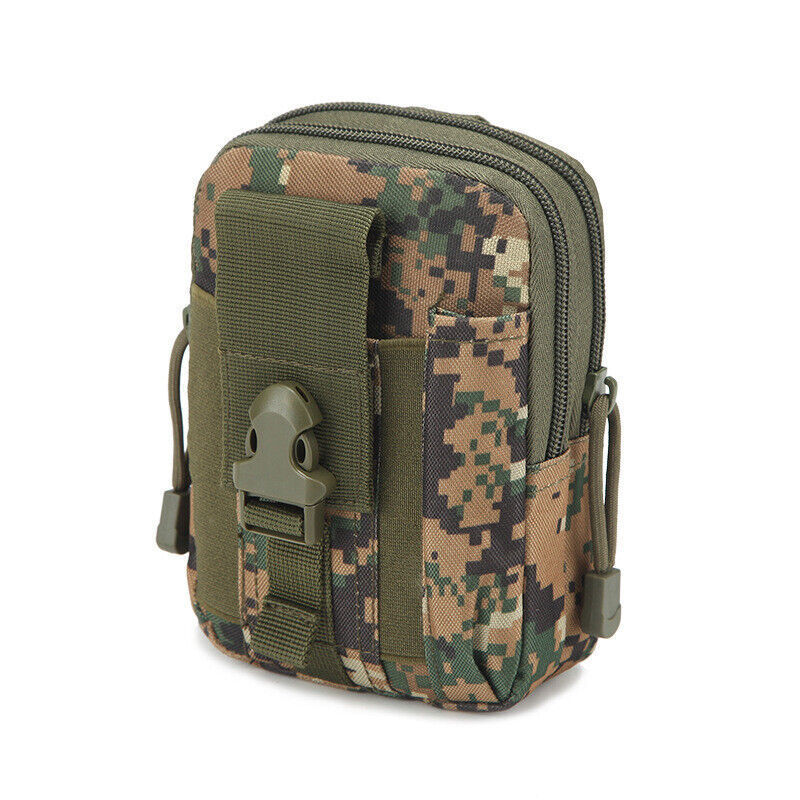 Men Tactical Pouch Belt Waist Pack Bag Pack Running Pouch Travel Camping Bag