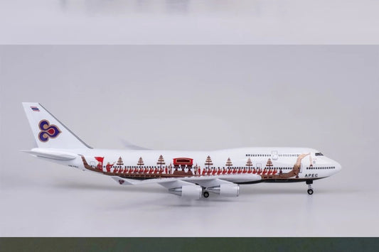 1:150 47CM THAILAND APEC BOEING 747-400 Plane Landing Gear Resin Aircraft Model