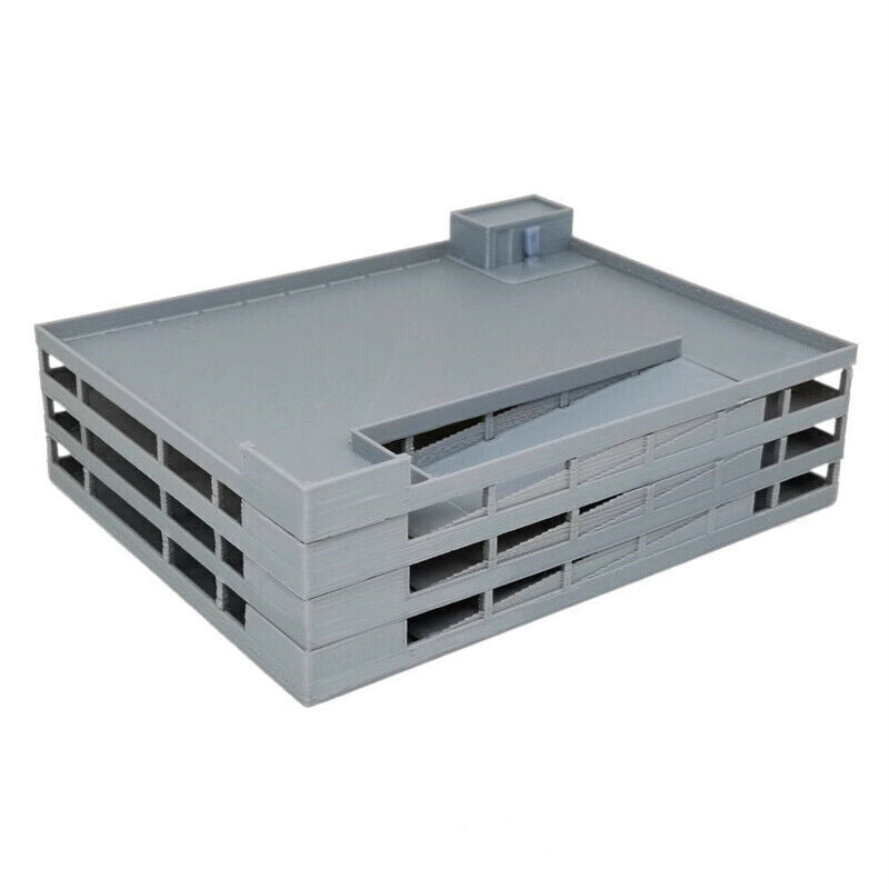 HO Scale 1:160 Morden Parking Lot Building Scenes Model Assembled Toy Props Gift