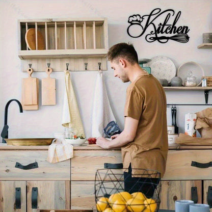 HelloYoung Rustic Metal Sign 12x6.69" Farmhouse Wall Decor Kitchen