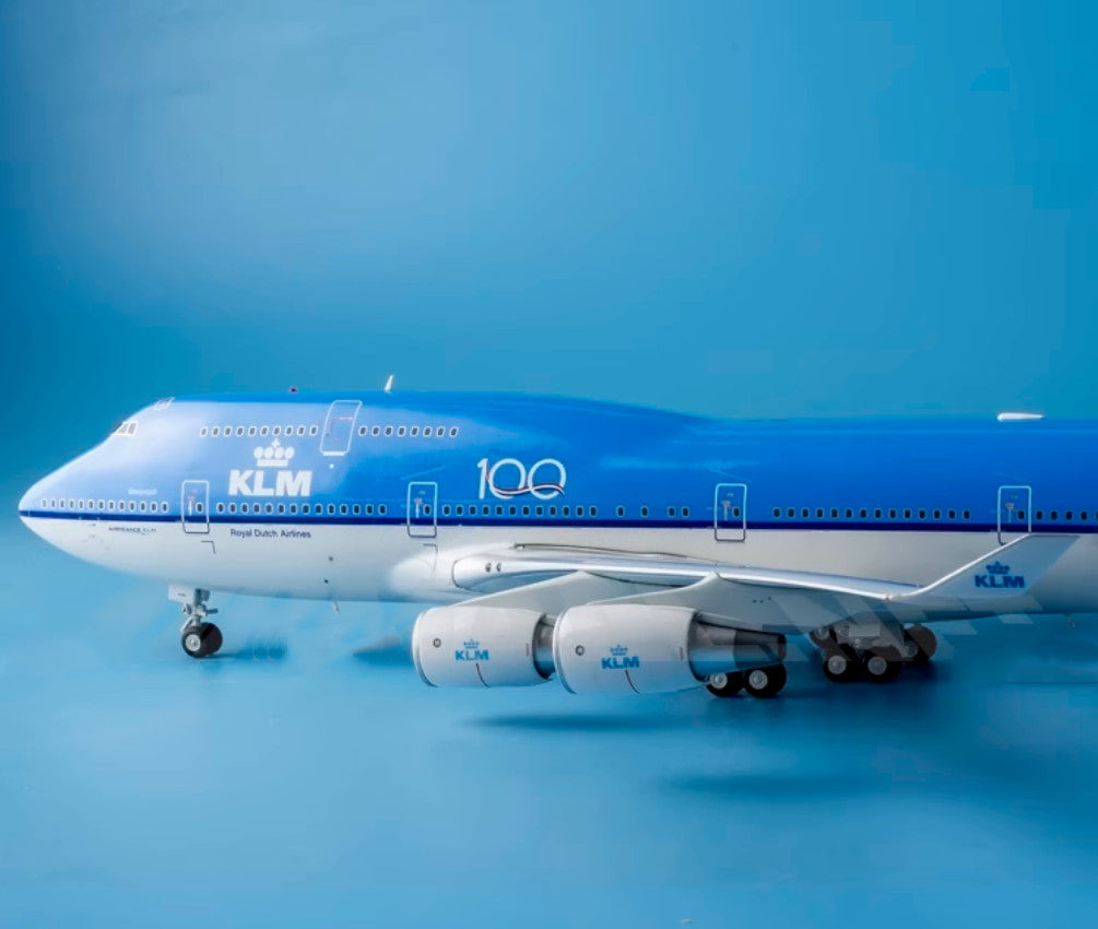 1:200 35CM JC Wings KLM BOEING 747-400 Airplane Aviation Tag Diecast Plane Model