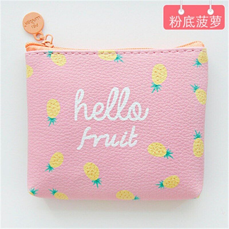 Lady Cash Bag Money Card Coin Purses Wallet Clamps Mini Handbag Girls PU Leather