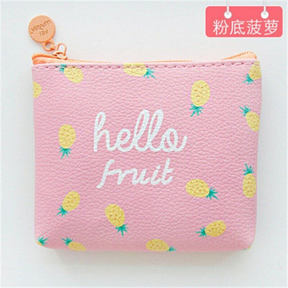 Lady Cash Bag Money Card Coin Purses Wallet Clamps Mini Handbag Girls PU Leather