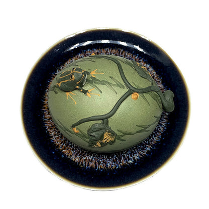 7cm Yixing Tea Pet Handicraft Creative Decorative Ornaments Purple Sand