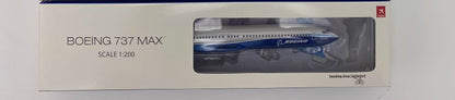1:200 Hogan Boeing 737 MAX10 Passenger Airplane Plane ABS Plastic Aircraft Model