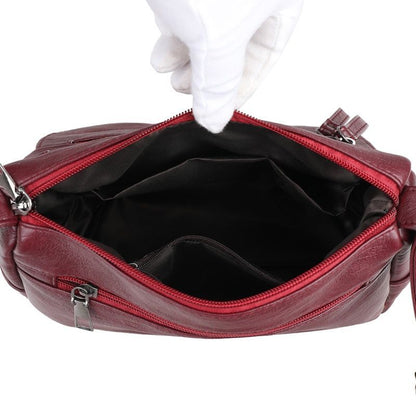 Synthetic Leather Luxury Handbag Large Capacity Shoulder Crossbody Bag Polyester