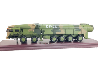1:26 88CM DF-26 Missile Launcher Truck Diecast Military Army Vehicles Model