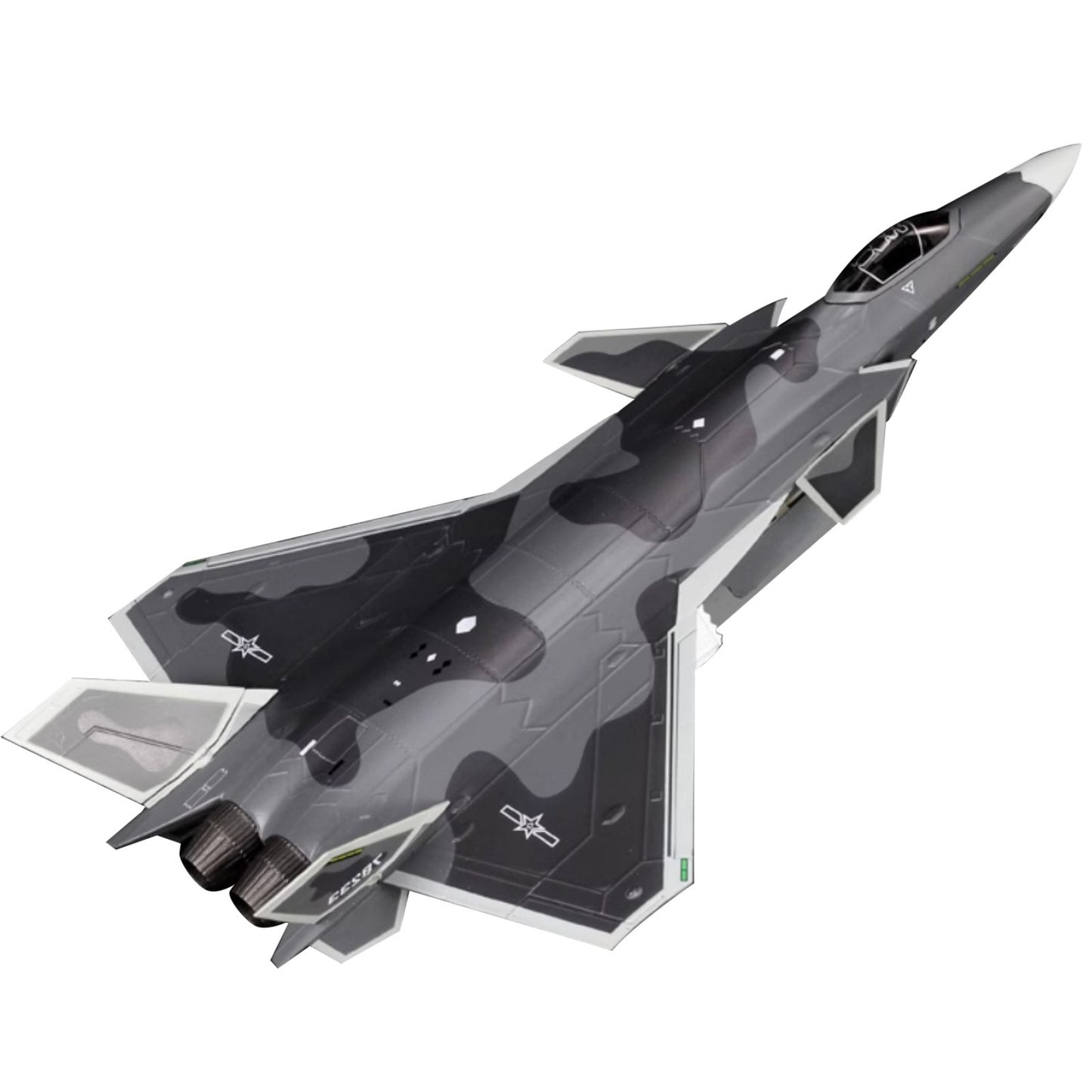 Alloy 1/72 Scale Liberation Army Air Force Chengdu J-20 Fighter Model Plane Gift
