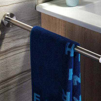 Towel Bar Stainless Steel Bathroom Kitchen Rails Hanging Organizers 41x5.1x1.9cm