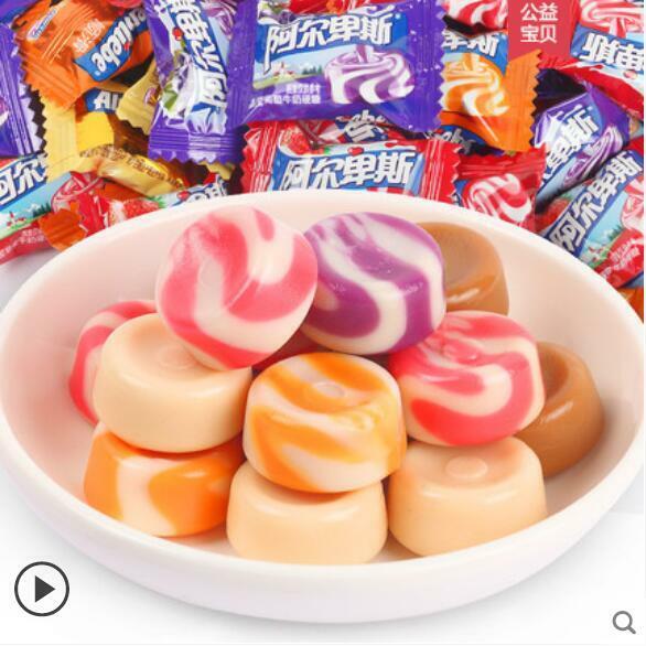 Chinese Alpine Milk Hard Candy Strawberry orange Mix Flavors Party Daily snack