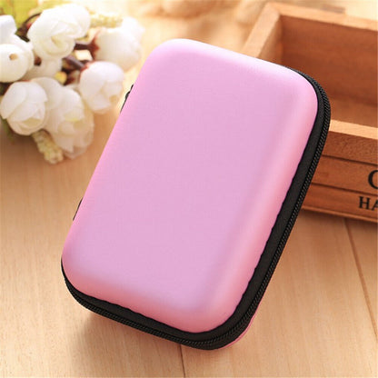 Earphone Pouch USB Data Charger Cable Organizer MINI Storage Bag Travel Case*US