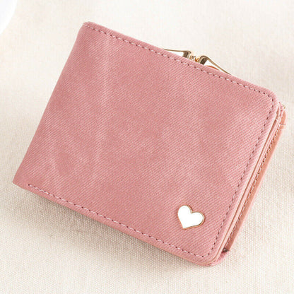 Women's Wallet Coin Purse Handbags Female Wallets Mini Lady Card Clamps Leather