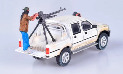1:72 Armed Pickup + Vehicle mounted machine gun Model Collection