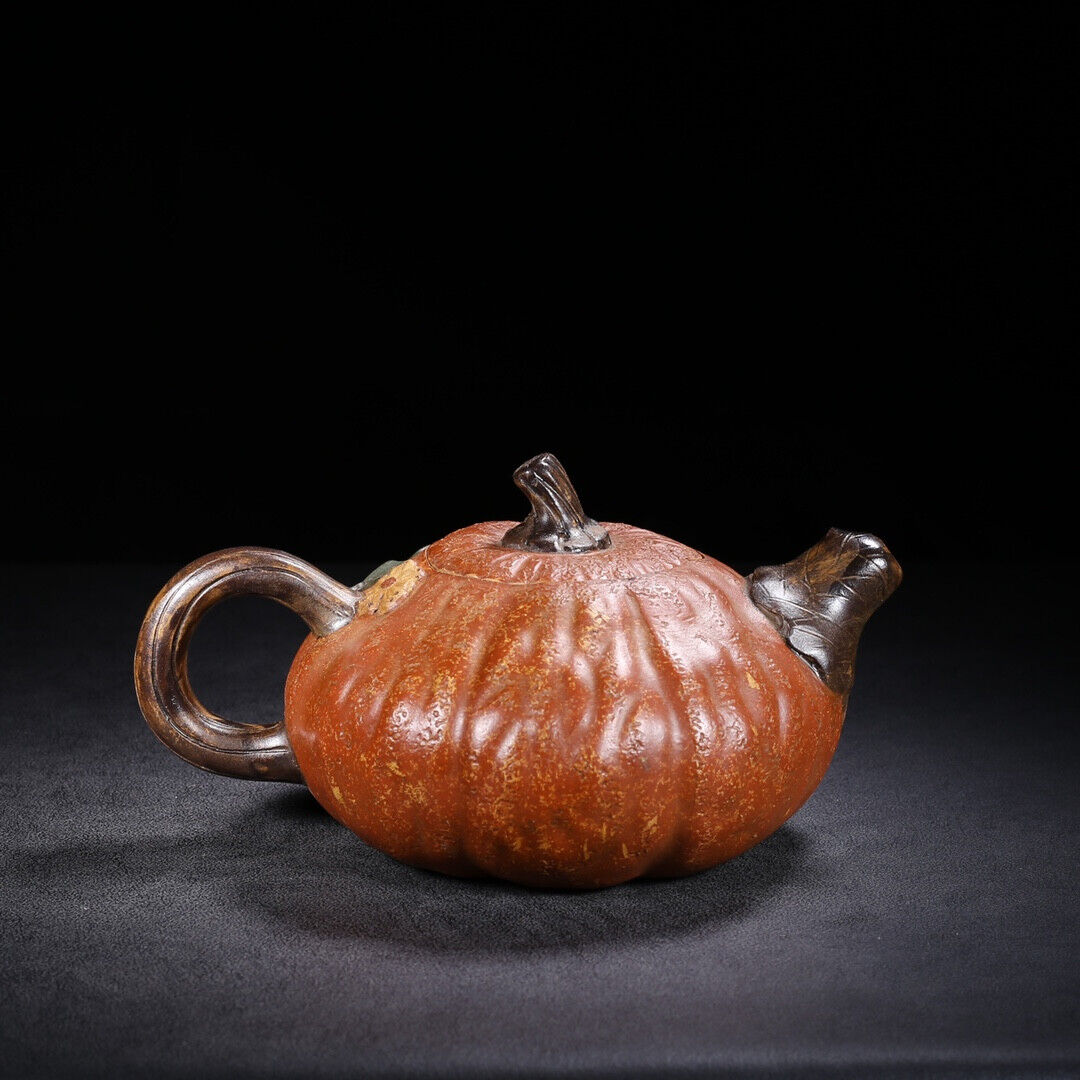 Chinese Yixing Zisha Clay Handmade Exquisite Teapot （南瓜 底款：蒋蓉）