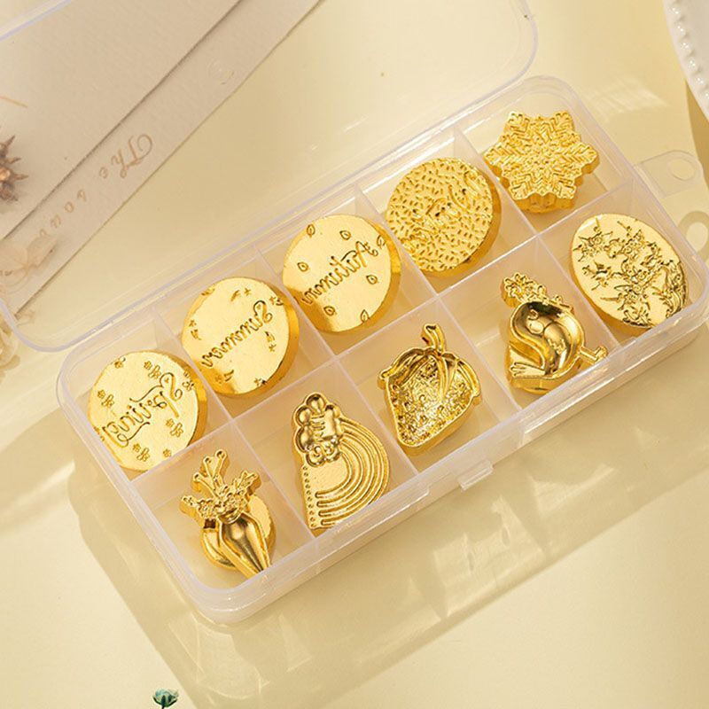 Wax Seal Stamp Head Metal Invitation Greeting Card Wedding Styling Tools 8-24Pcs