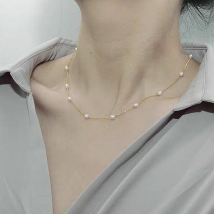 Fashion Pearl Choker Chain Necklace Women Weddings Charm Party Gift