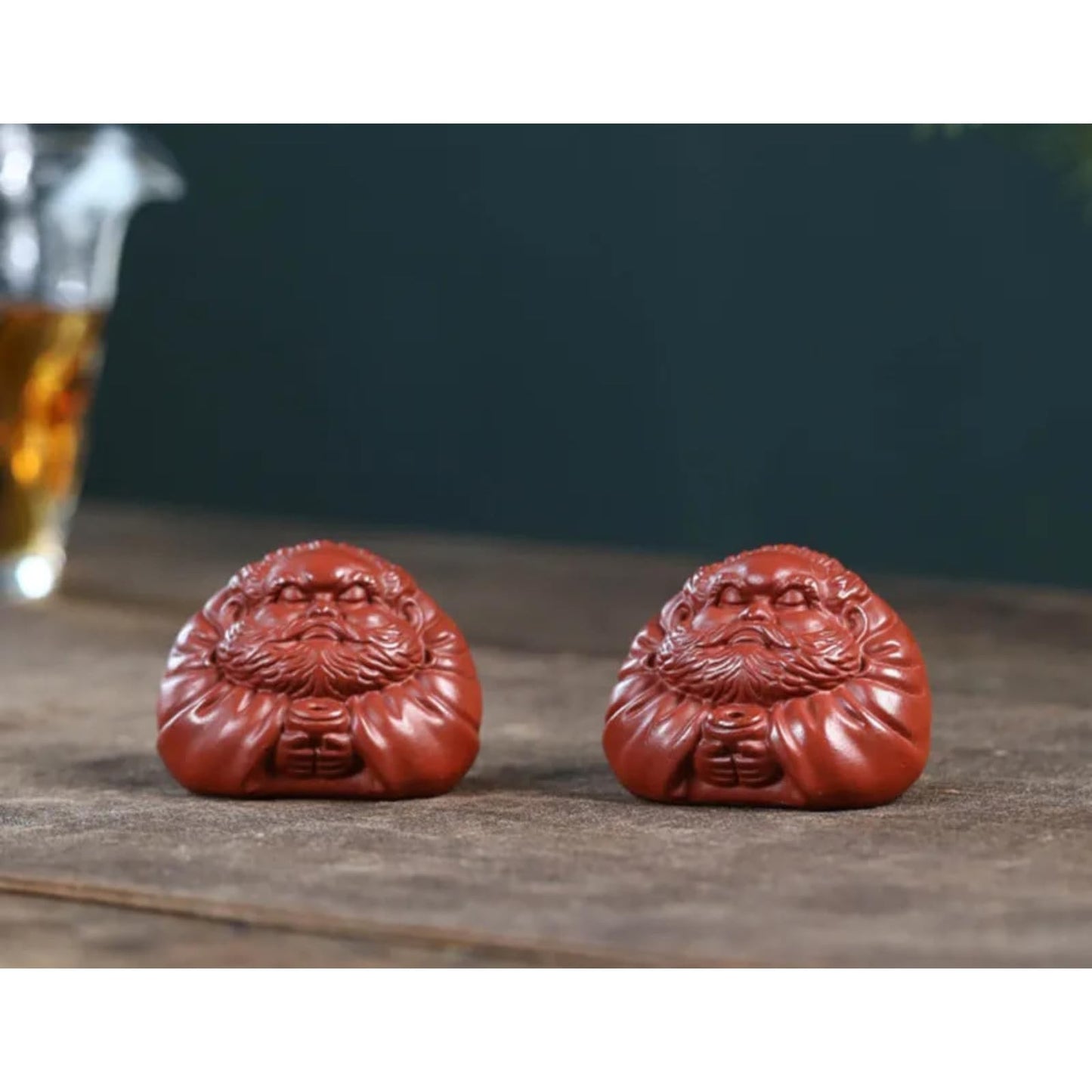 Figure Statue Purple Clay Fragrance Tea Pet 5.5cm Chinese Tea Set Decor Zen