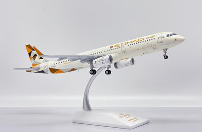 1:200 JC Wings ETHAD AIRBUS A321 Passenger Airplane Diecast Aircraft Model