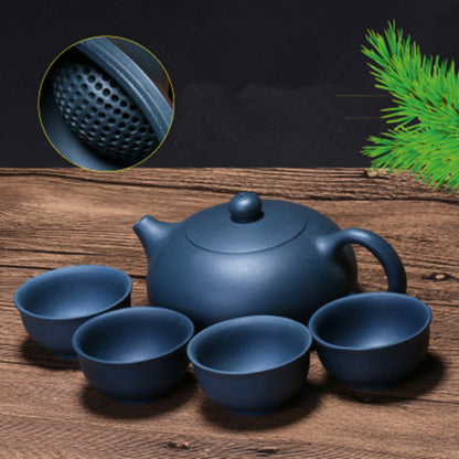 Authentic Yixing Zisha Tea Pot Cup Handpainted 188 Infuser Hole Marked Xishi Pot