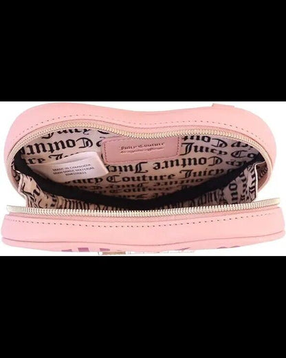 NEW! Juicy Couture Fluffy Heart Shaped Crossbody Dusty Blush Color Bag Gift
