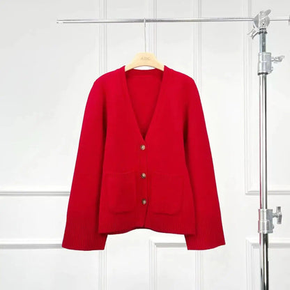 Black Gray White Thicken Long Sleeve Women Cardigans Female Sweater