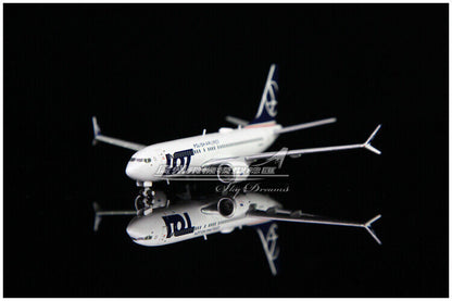 1:400 JC Wings LOT BOEING 737 MAX 8 Passenger Airplane Diecast Aircraft Model