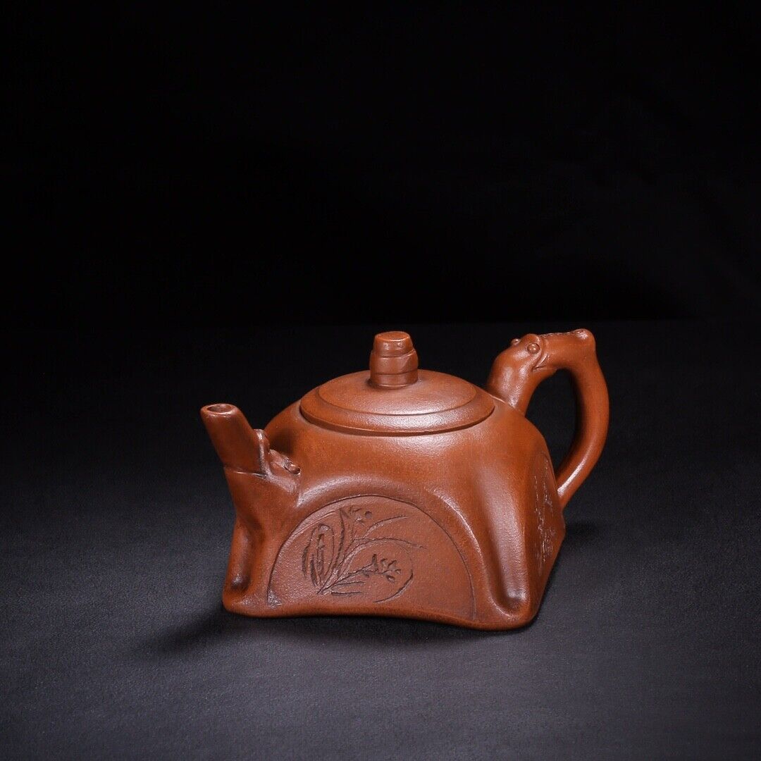 Chinese Yixing Zisha Clay Handmade Exquisite Teapot （梅兰竹菊 底款：王南林）