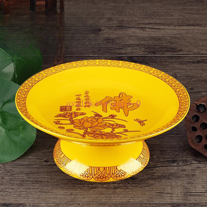 1pc Fruit Supply Tray for The God of Wealth Fruit Plate Lotus Supply Plate
