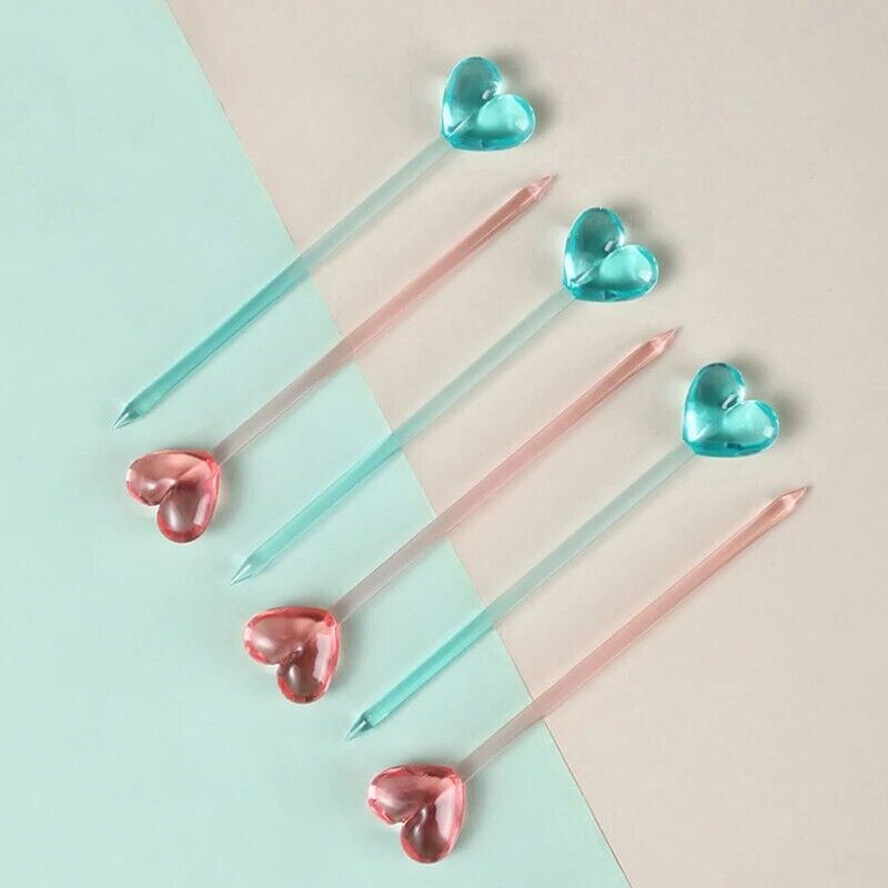 Cocktail Picks 8Pcs PC Fruits Forks Party Buffet Desserts Sandwich Bar Tableware