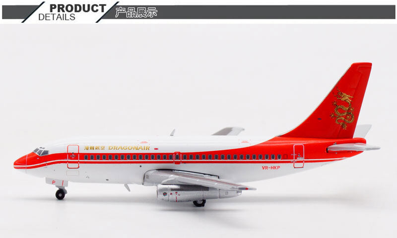 1:400 JC Wings DRAGONAIR BOEING B737-200 Passenger Airplane Diecast Plane Model