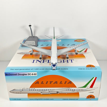 1:200 InFlight Alitalia DC-8-62 I-DIWY Passenger Airplane Diecast Plane Model
