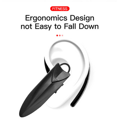 Wireless Bluetooth 5.0 Earpiece Headset Driving Trucker Earbuds Noise Cancelling