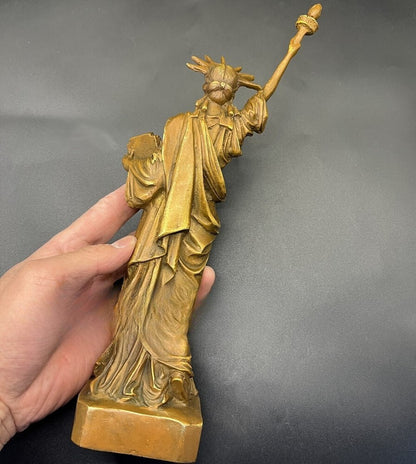 11.5" Brass Statue of Liberty Statue USA Symbol Freedom Collection Home Decor