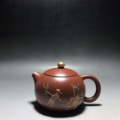 vintage chinese yixing purple clay teapot zisha ceremony teaware collection rare