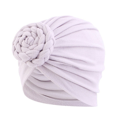 Turban Hat Twist Braid Turban Hat Pan Flower Turban Hat Baotou Hat Ethnic Hat