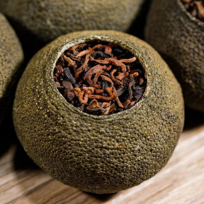 100g Guwen Xinhui Mandarin Yunnan Puer Ripe Tea Orange Shu Puer Tea