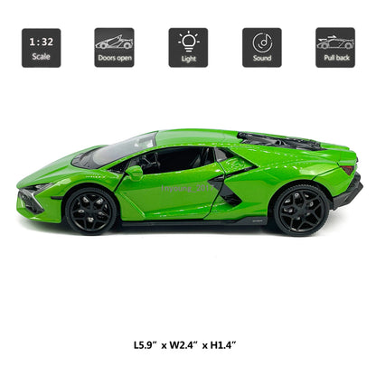 1/32 Lamborghini Revuelto Model Car Diecast Toy Cars Children's Vehicle Green
