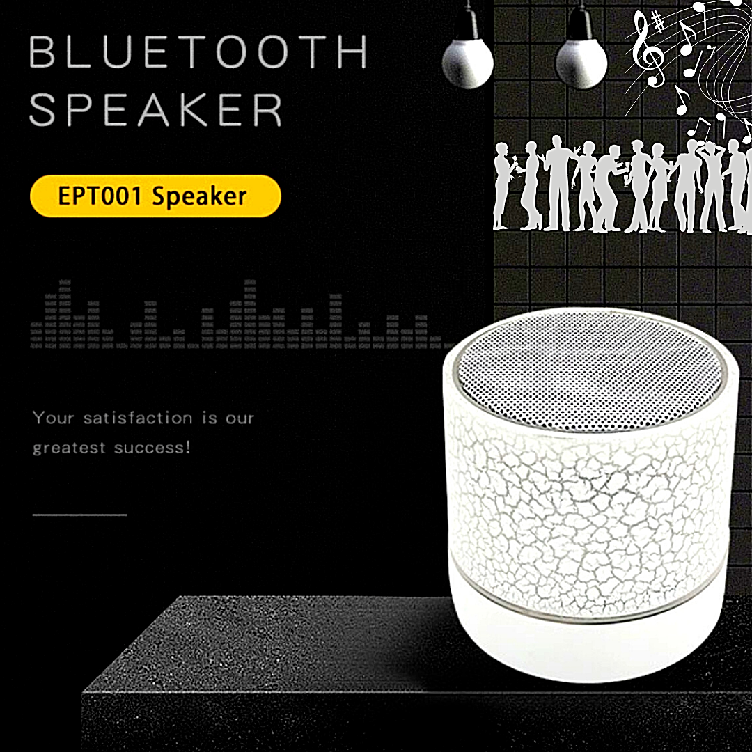 Bocinas Bluetooth Parlantes Portables Recargables Altavoz Portatil con Luz Led