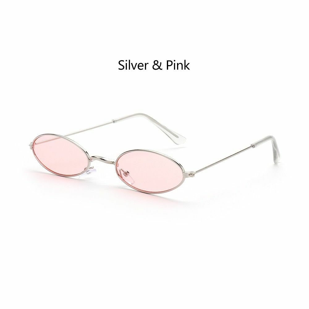 Oval Sunglasses 1pc Design Retro Small Vintage Shades Anti-blue Light Eyeglasses