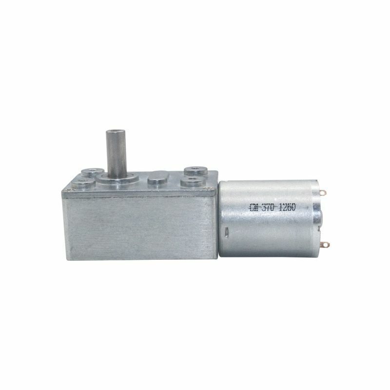 Drive Reduction Gear Motor 6V 12V 24V 2RPM to 150RPM DC Worm Low Speed DIY 24kg