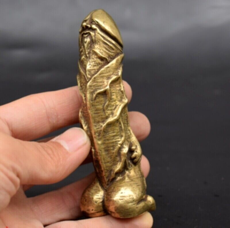 New Solid Bronze Copper Statue Hand Carved Love Amulet
