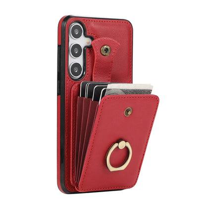 For Samsung Galaxy A26 5G A36 A56 Case Wallet with Card Holder 360°Rotation Ring